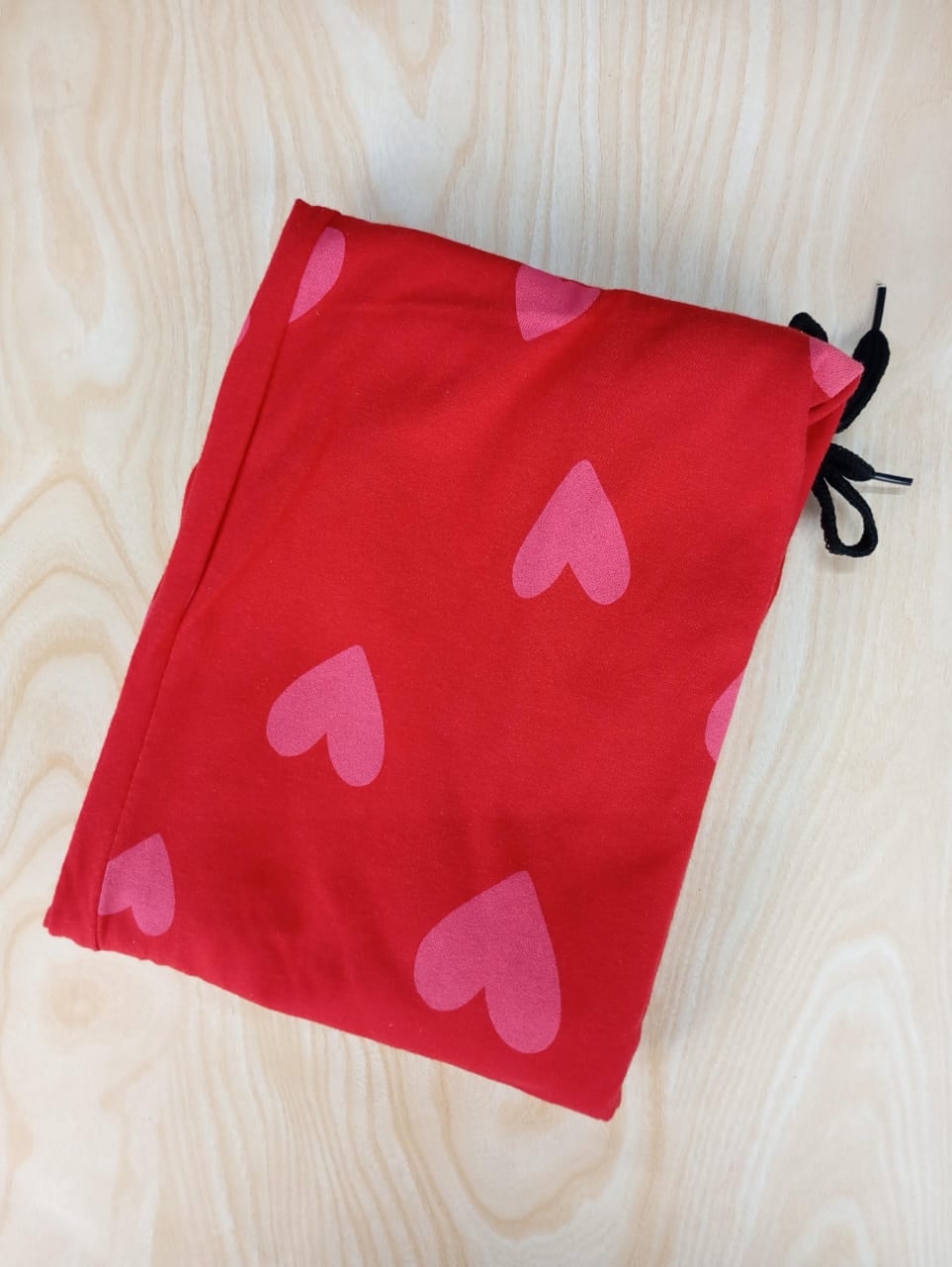 Womens's Night pant red hearts