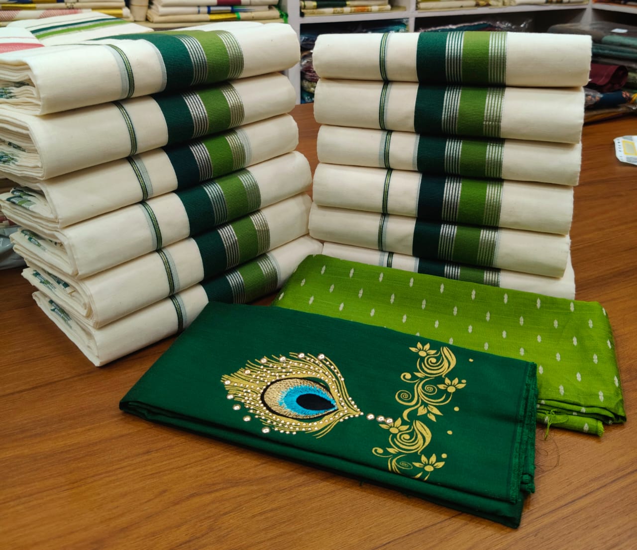 Sett mund single / uniform Green