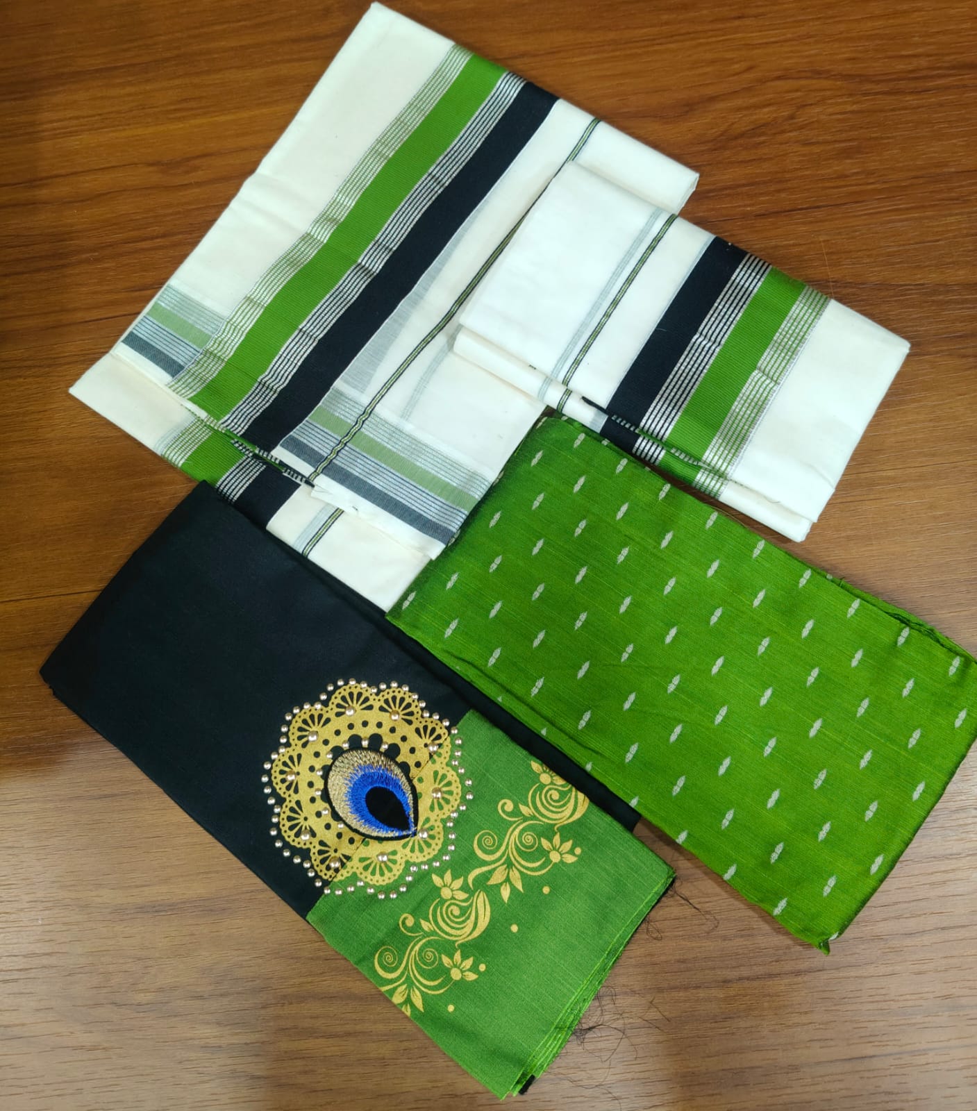 Sett mund single / uniform Green