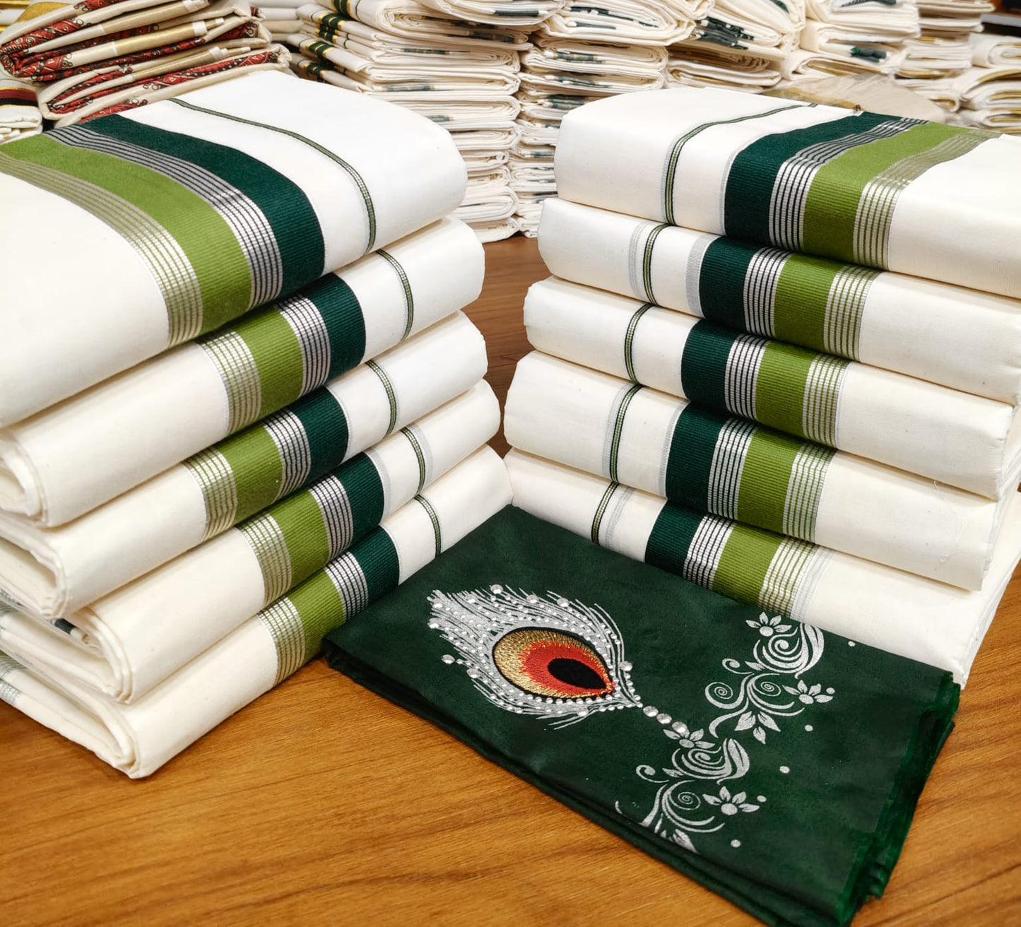 Sett mund single / uniform Green