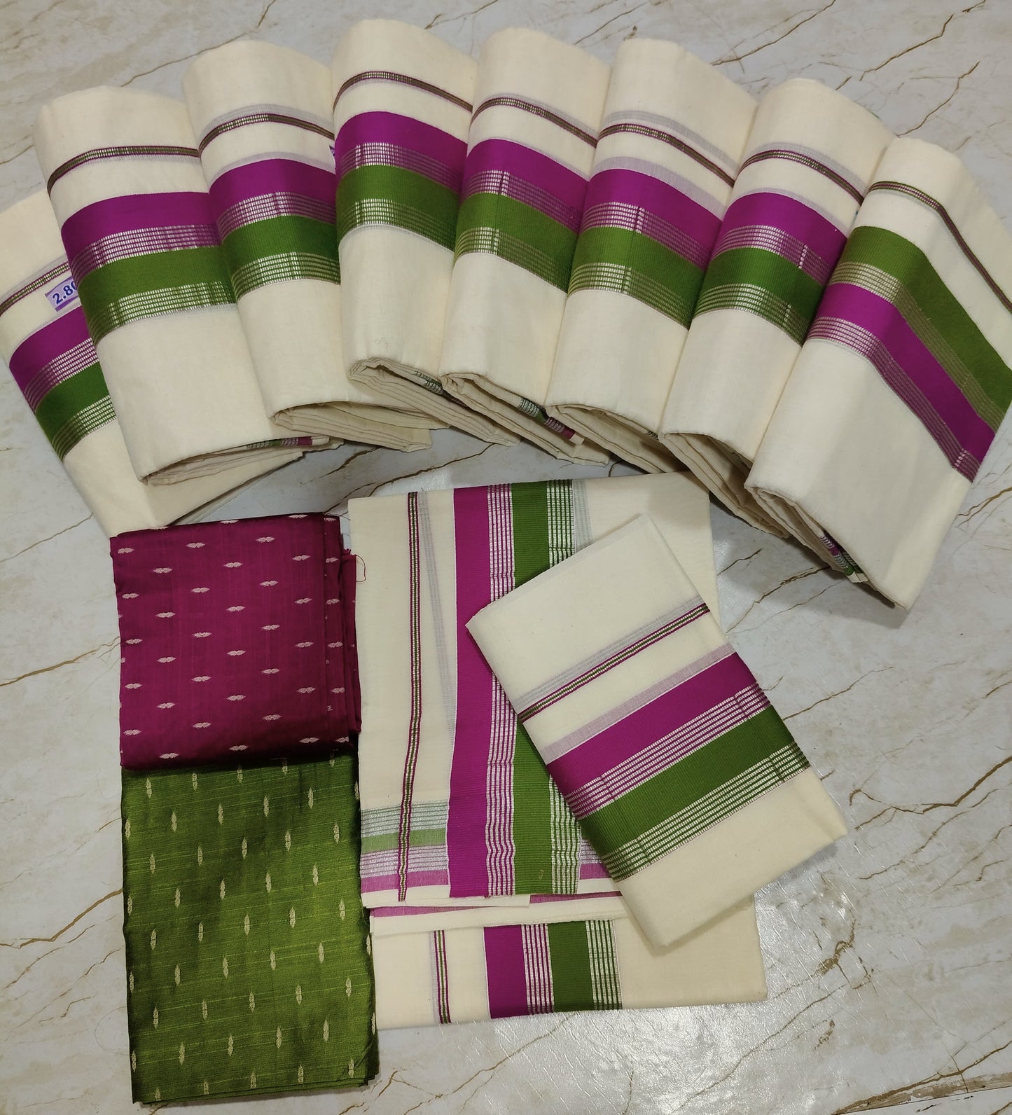 Sett mund single / uniform Maroon
