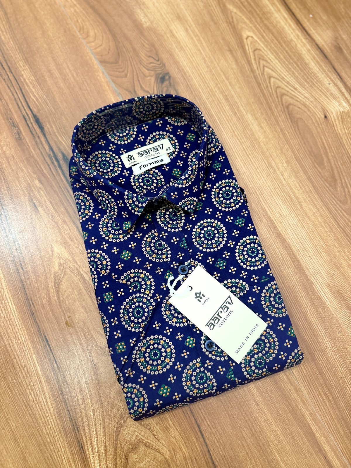 Mens Ajrakh shirt