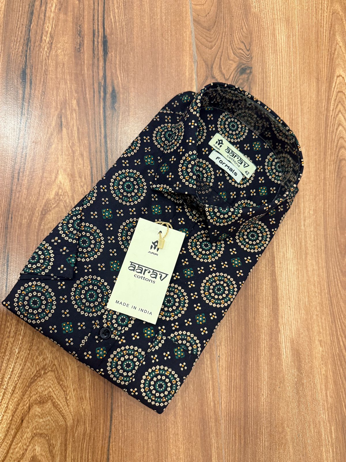 Mens Ajrakh shirt