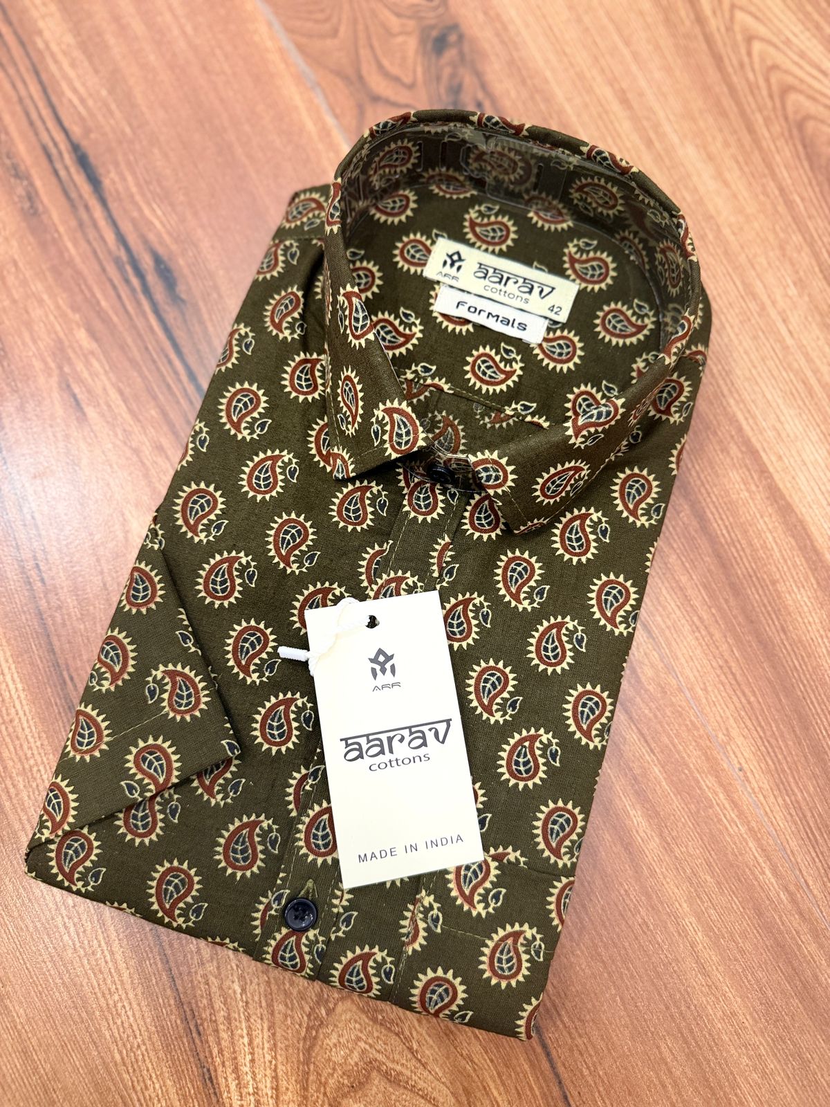 Mens Ajrakh shirt