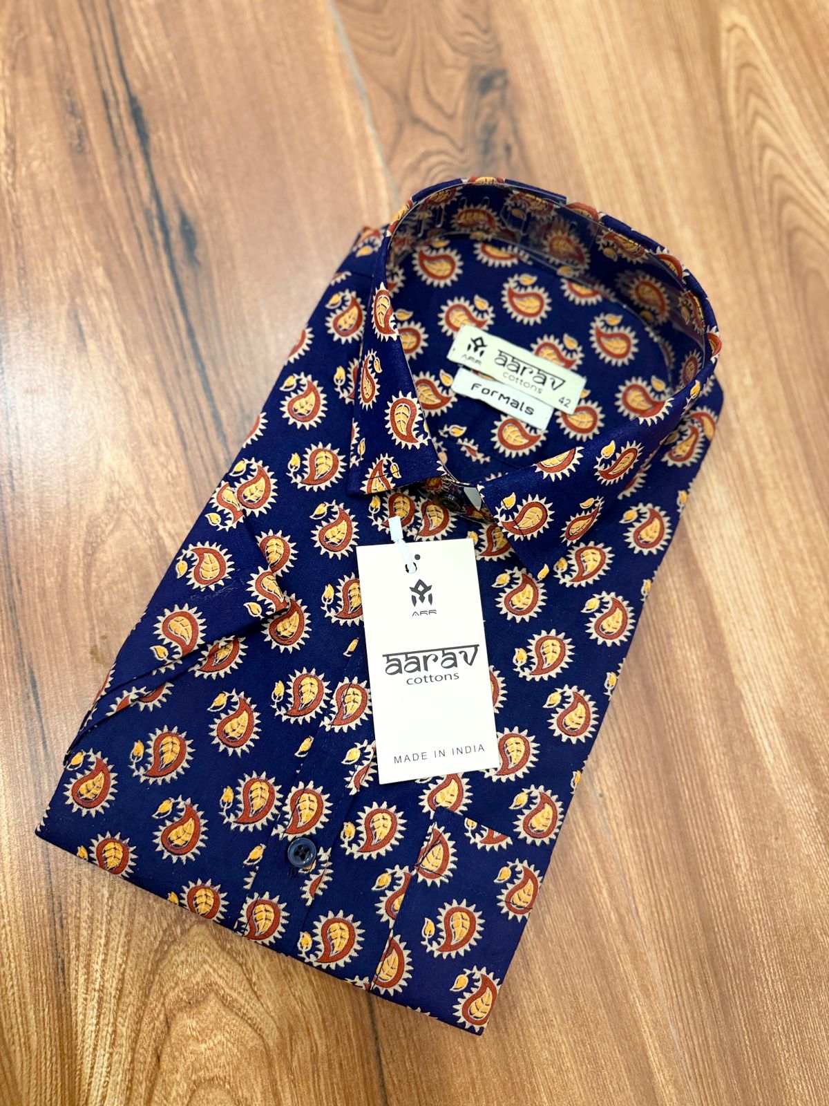 Mens Ajrakh shirt
