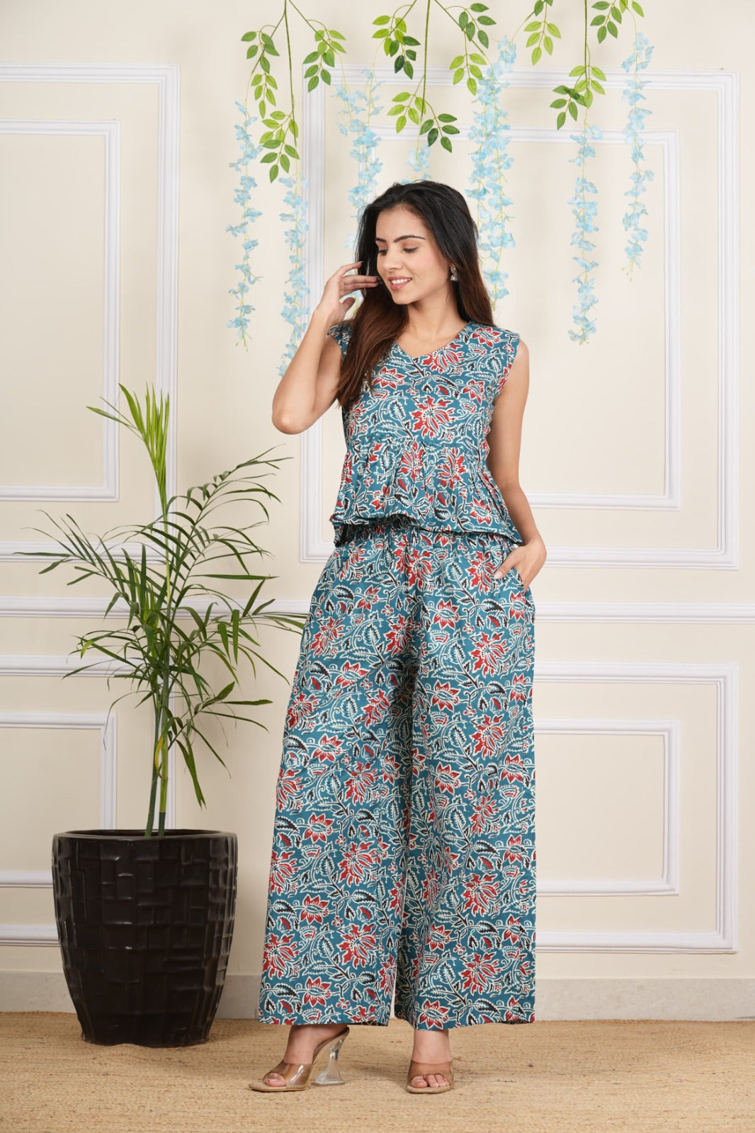 Pure Cotton High Waist Co-ord Set