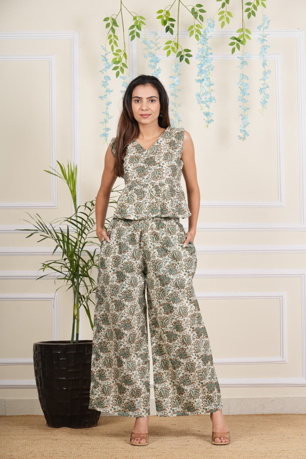 Pure Cotton High Waist Co-ord Set