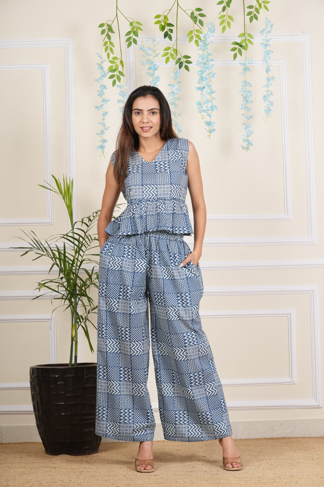 Pure Cotton High Waist Co-ord Set