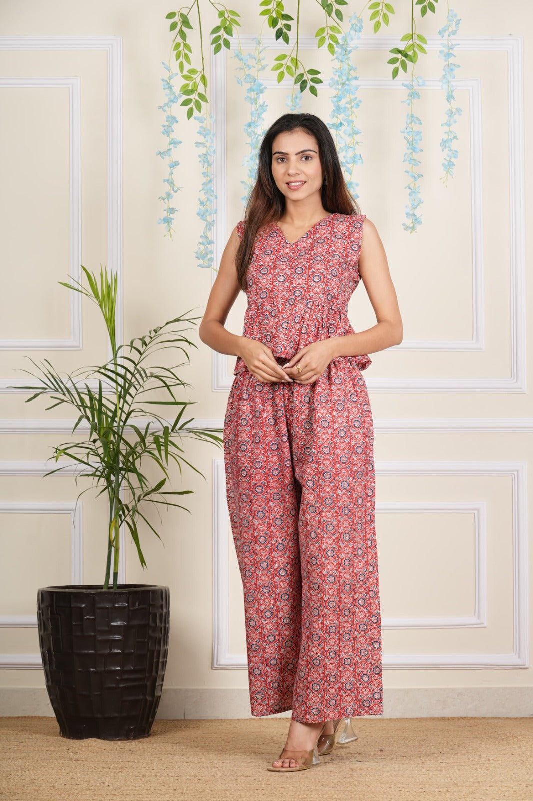 Pure Cotton High Waist Co-ord Set
