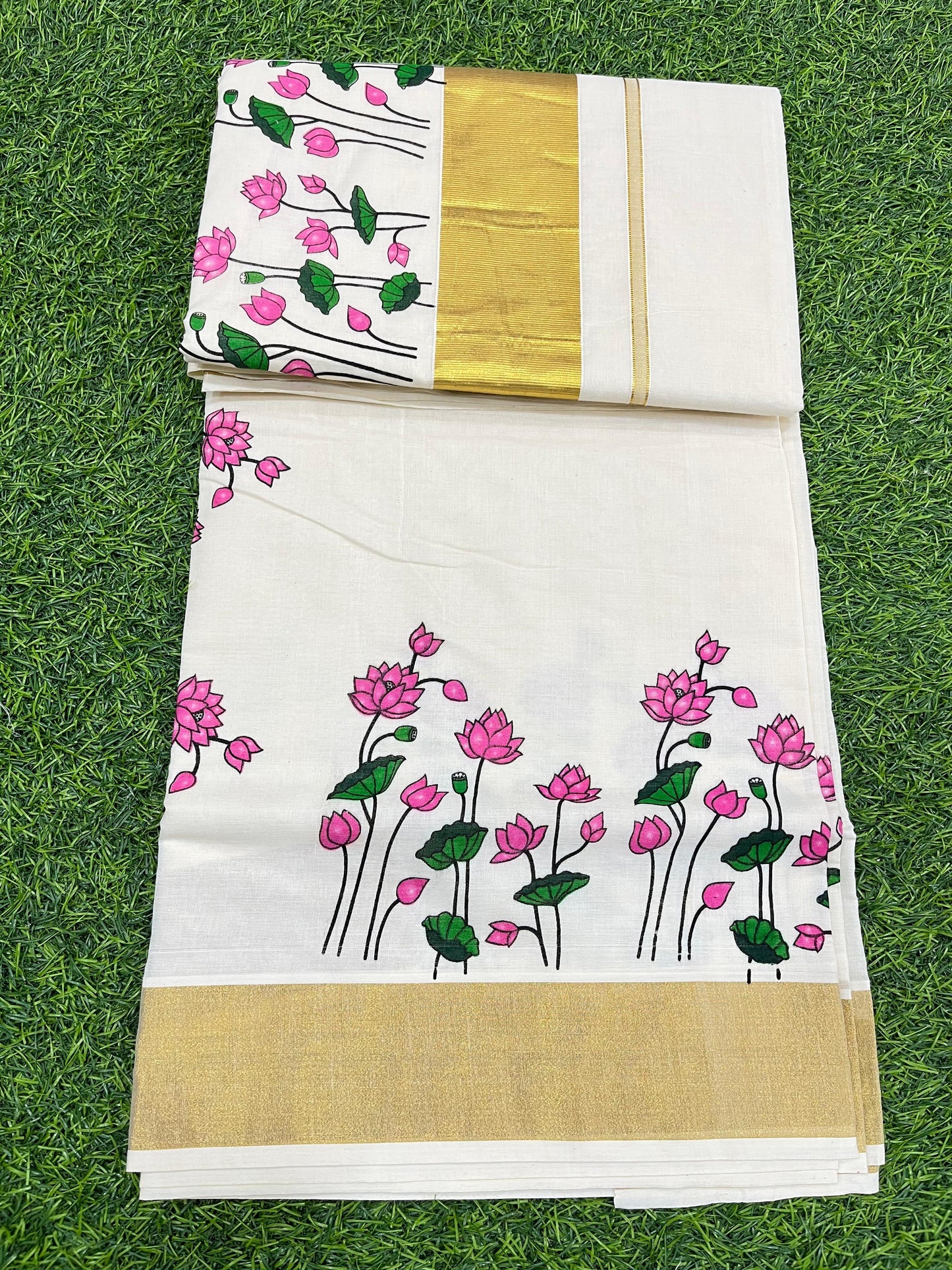 Cotton settu saree