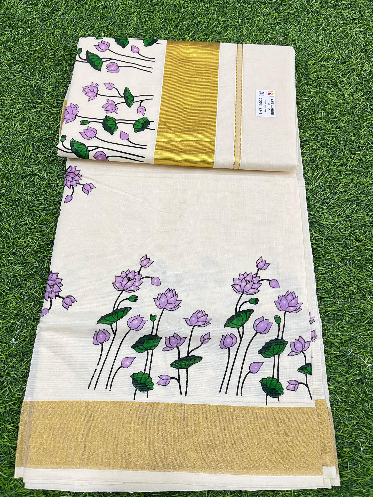 Cotton settu saree