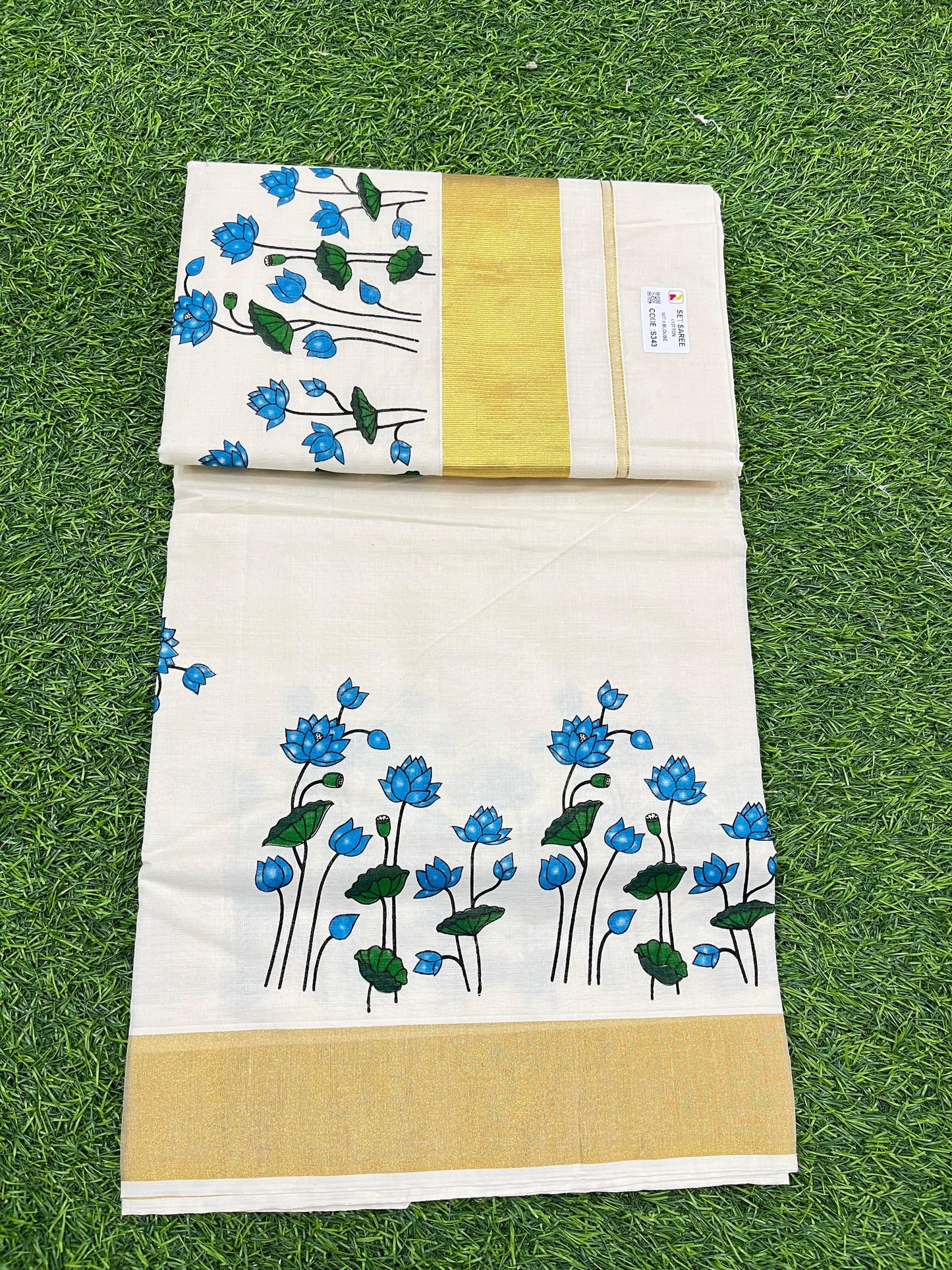 Cotton settu saree