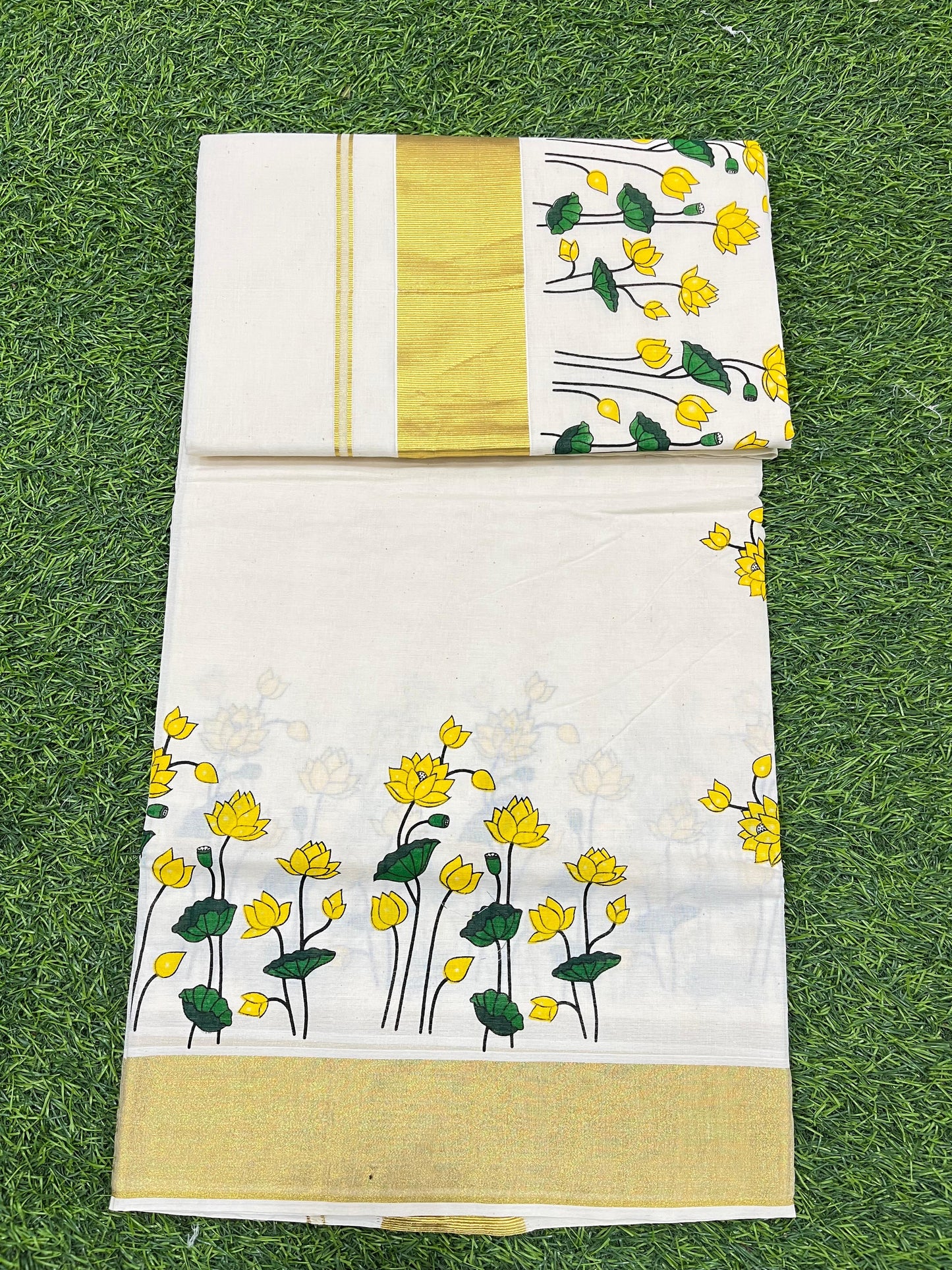 Cotton settu saree