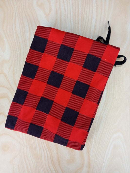 Womens's Night pant red black checks