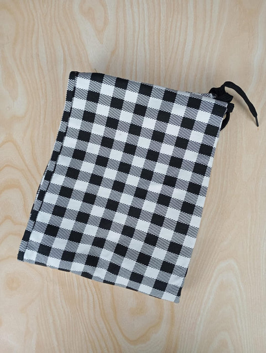 Womens's Night pant white black checks