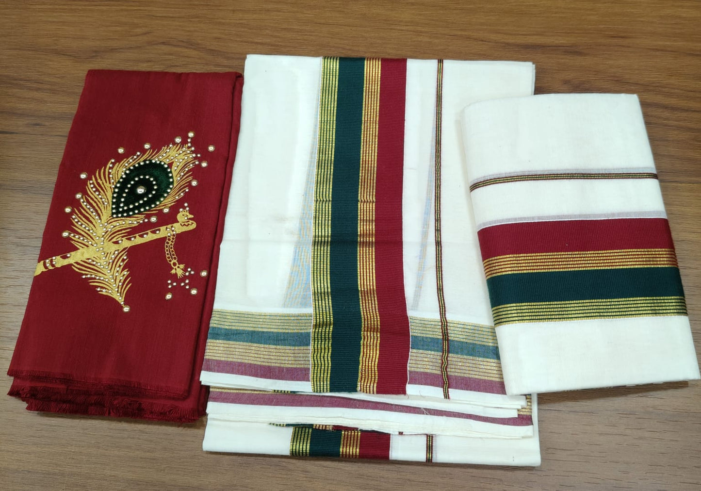 Sett mund single / uniform Maroon