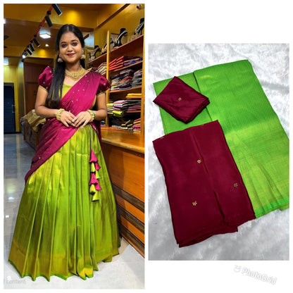 Half saree unstitched