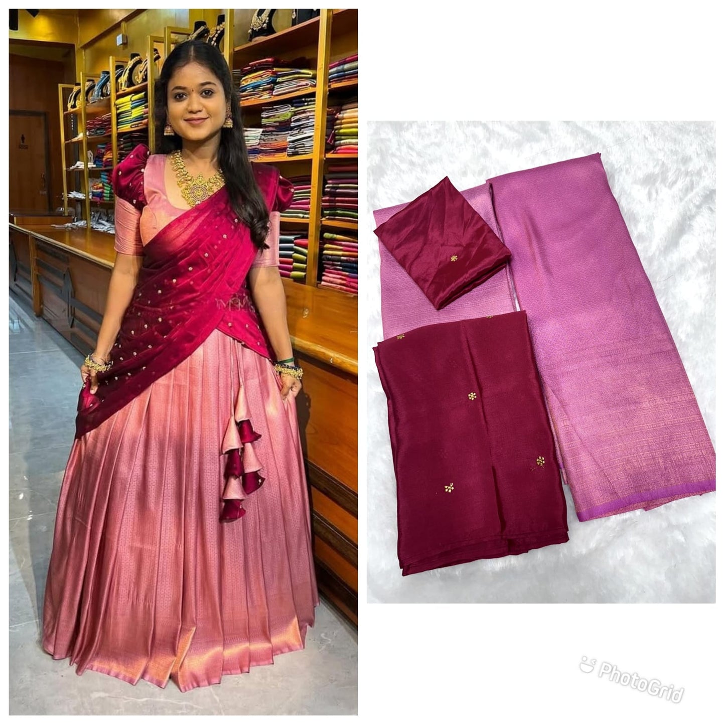 Half saree unstitched