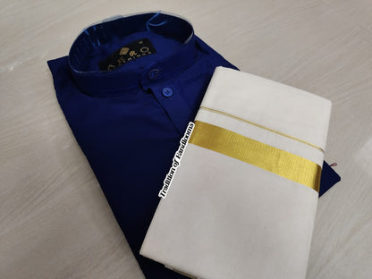 Silk Kurta mund combo