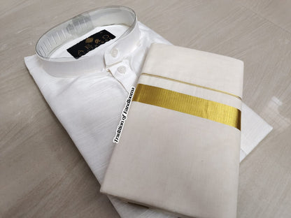 Silk Kurta mund combo