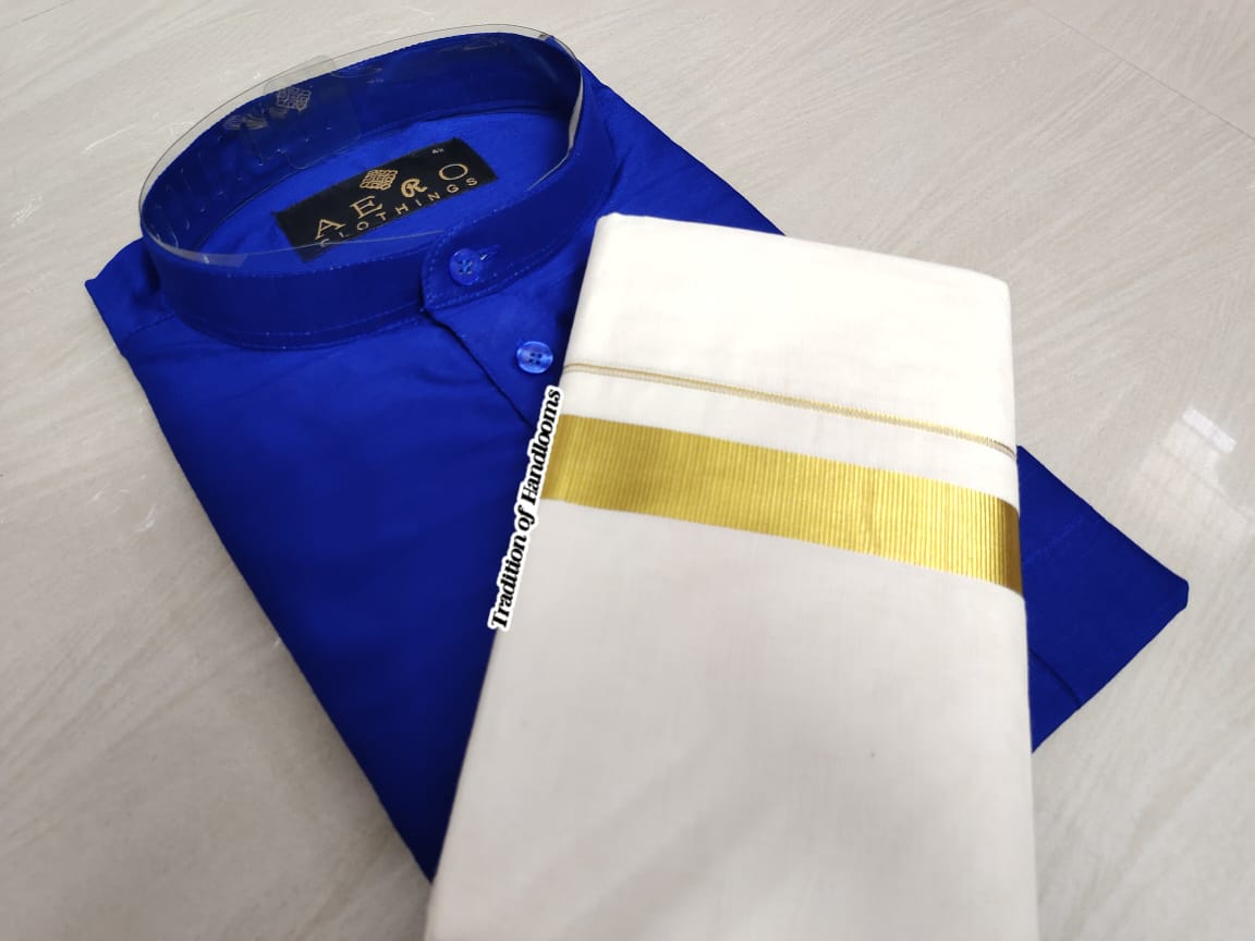 Silk Kurta mund combo