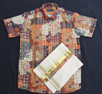 Mens printed Shirt mund combo