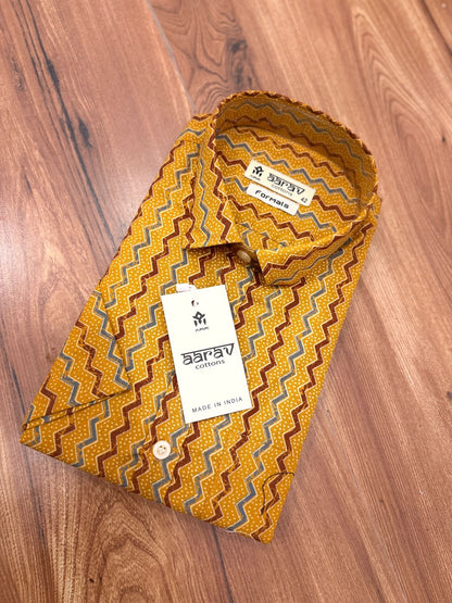 Mens Ajrakh Shirt