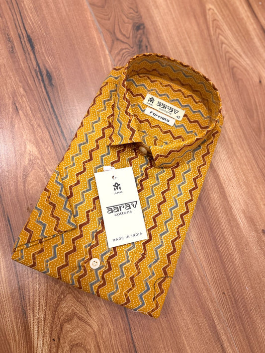 Mens Ajrakh Shirt