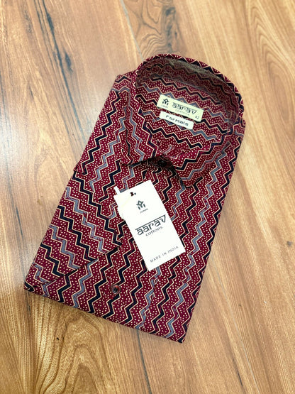Mens Ajrakh Shirt
