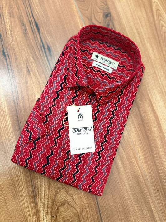 Mens Ajrakh Shirt