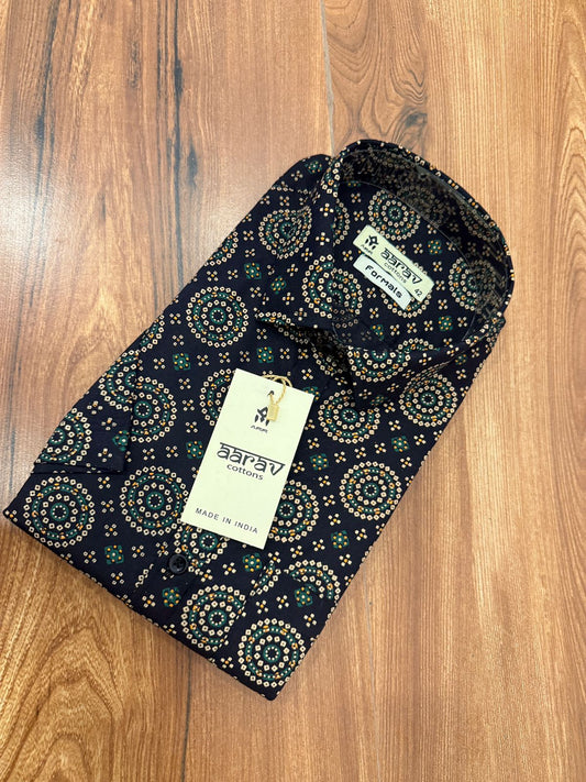 Mens Ajrakh shirt