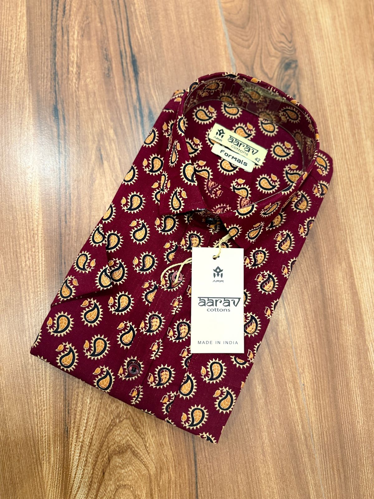 Mens Ajrakh shirt