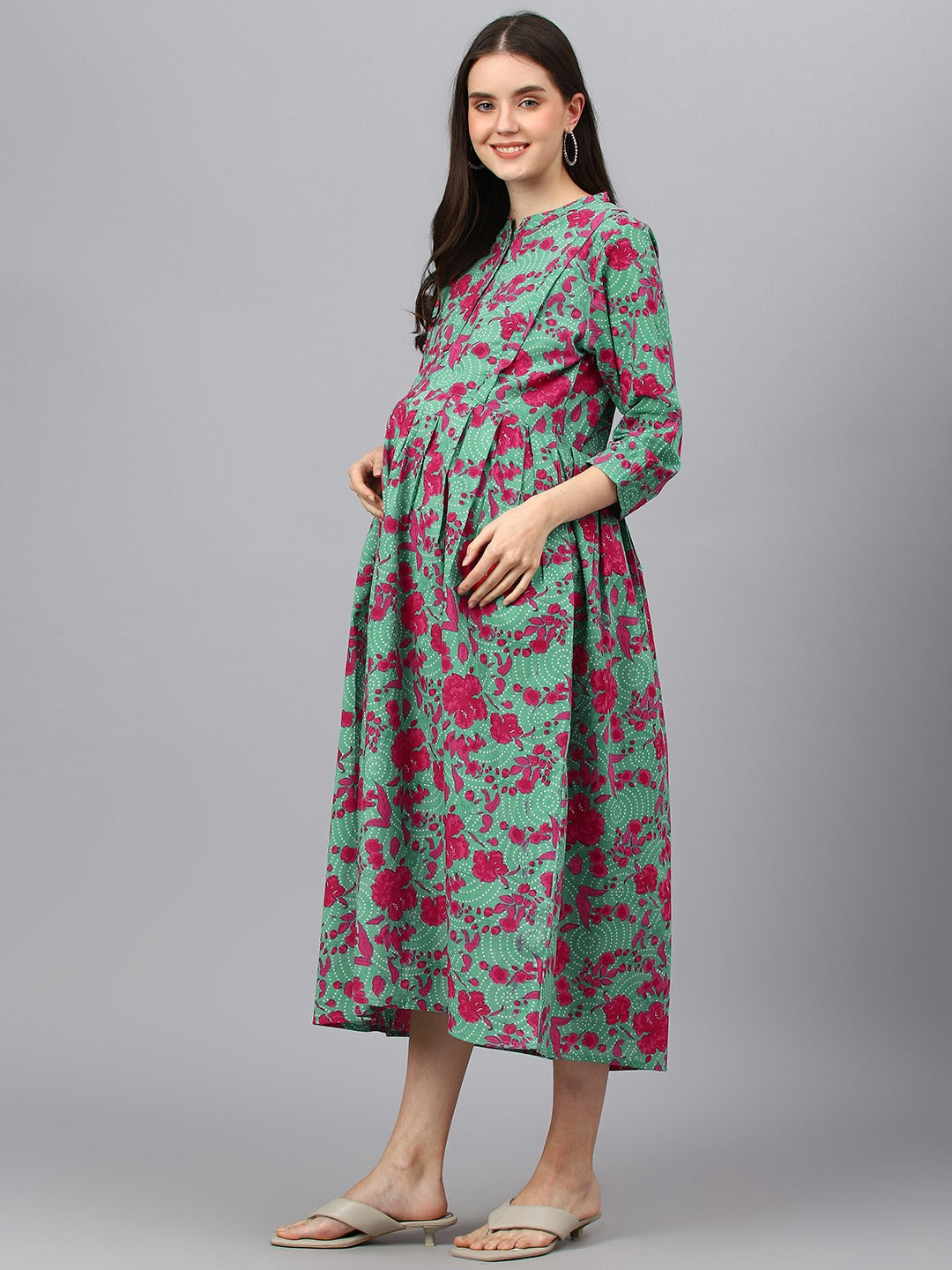 Floral Print Maternity Dress