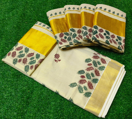 Tissue settu saree