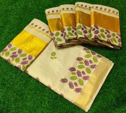 Tissue settu saree