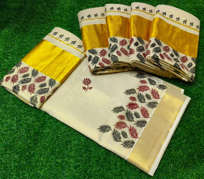 Tissue settu saree