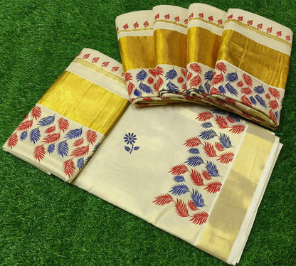 Tissue settu saree