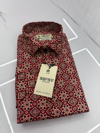 Ajrak Mens shirt