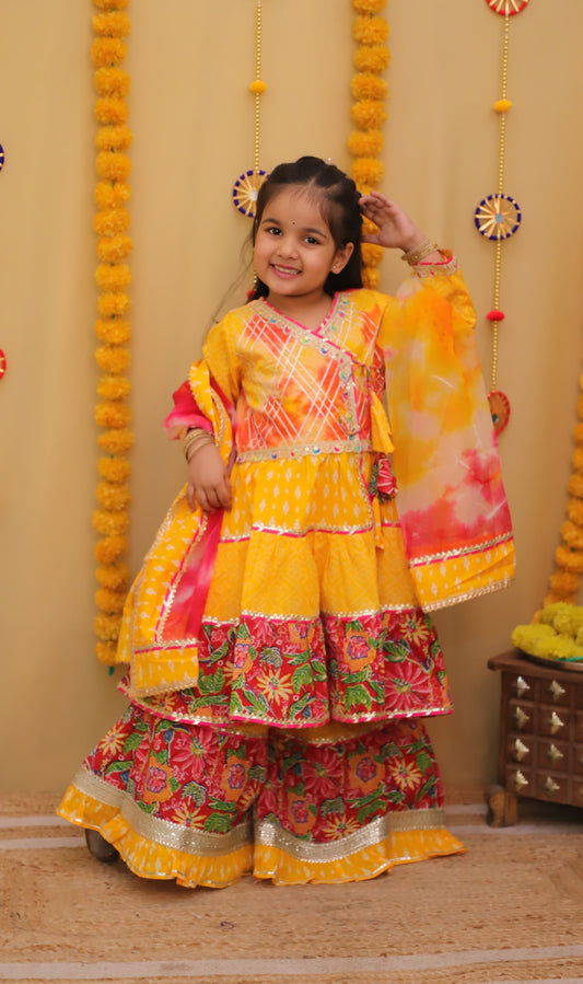 Kurti sharara with dupatta
