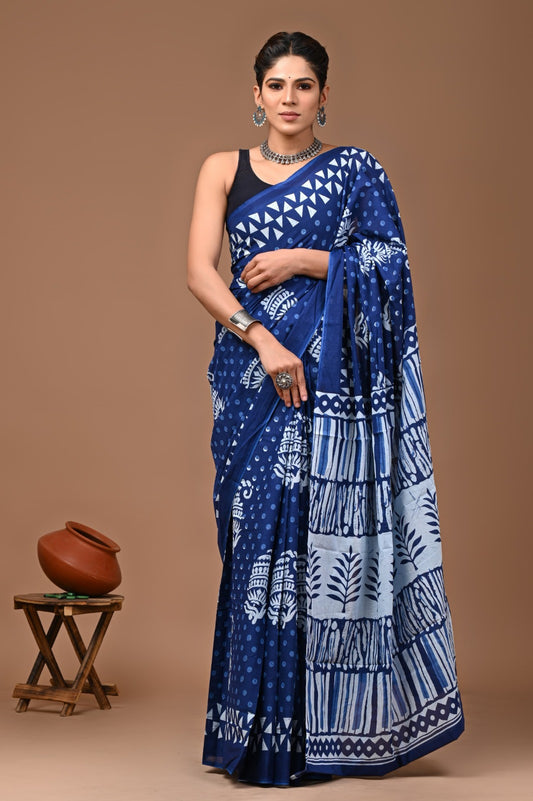Cotton Mulmul saree