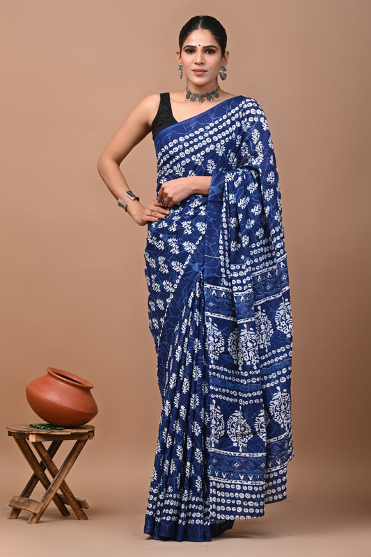 Cotton Mulmul saree