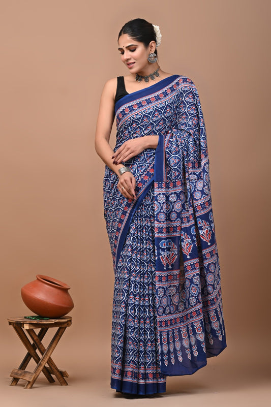 Cotton Mulmul saree