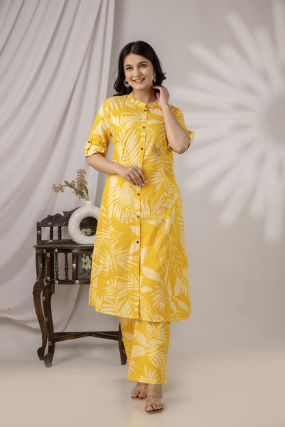 Printed cotton Co-Ord set Maternity