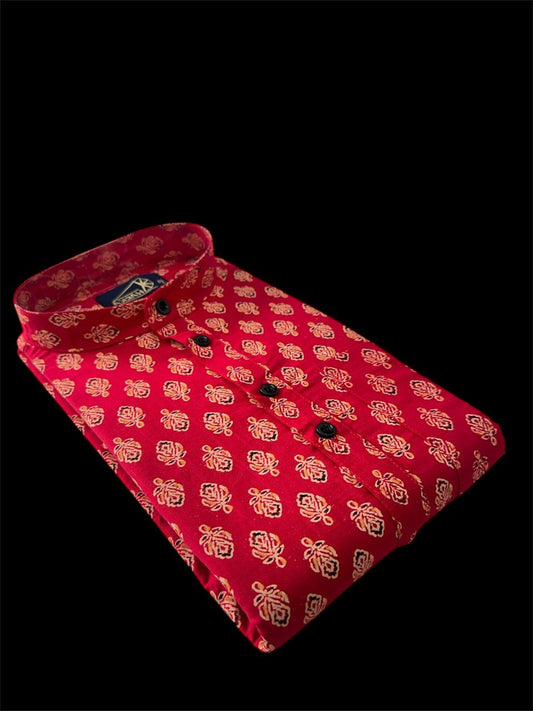 Ajrakh cotton kurta