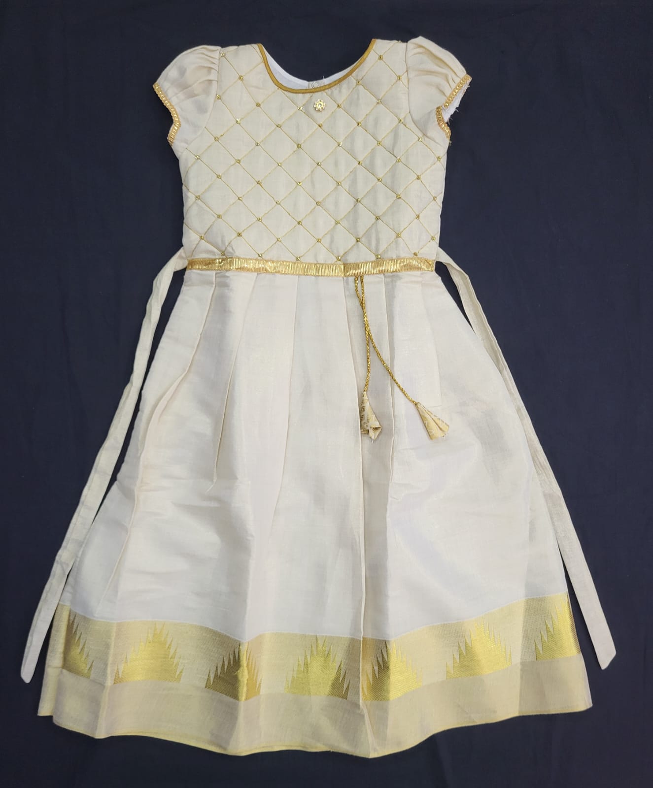 Kids frock settu tissue