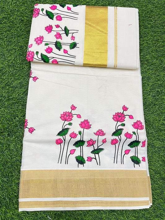 Cotton settu saree