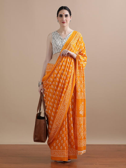 Pure Cotton Mulmul Saree