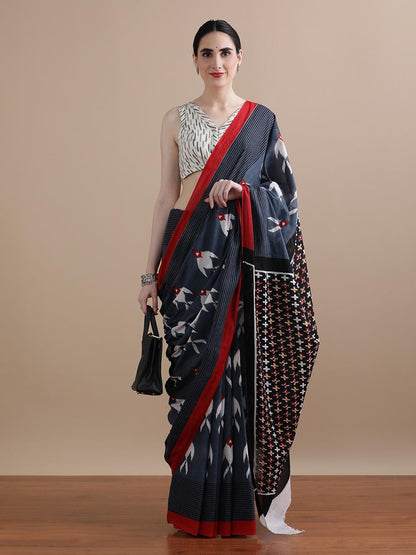 Pure Cotton Mulmul Saree