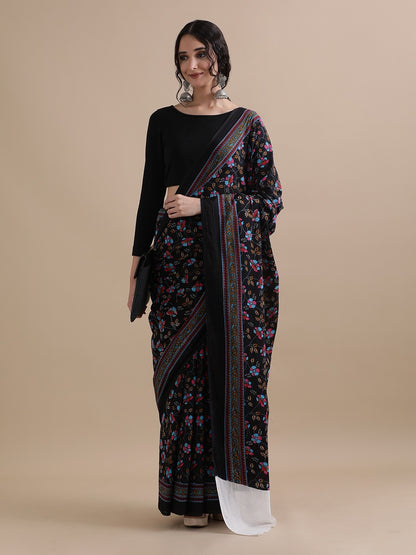 Pure Cotton Mulmul Saree