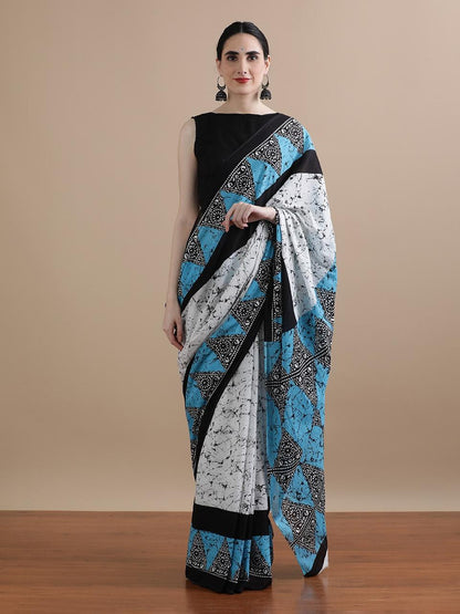 Pure Cotton Mulmul Saree